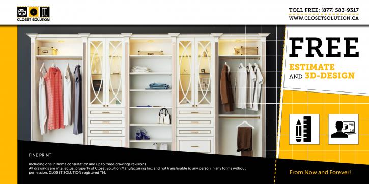 Free Estimate and 3D design from ClosetSolution